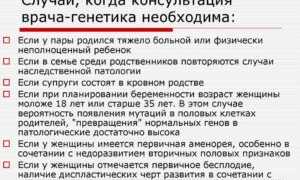 Консультация генетика при беременности