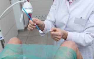 Кровь после взятия мазков