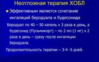 Будесонид убрать из лечения ХОБЛ, энфеземы