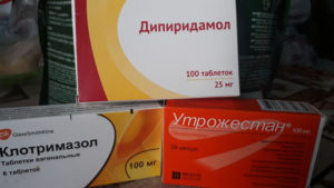 Клотримазол и утрожестан