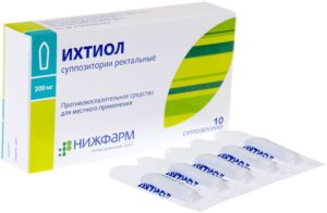 Ихтиоловые свечи куда вставлять