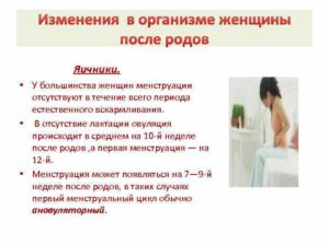 Изменения в теле после родов