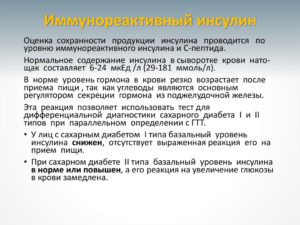 Иммунореактивный инсулин