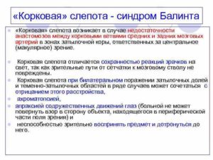 Излечима ли корковая слепота?