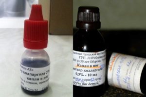 Как смазывать горло раствором колларгола