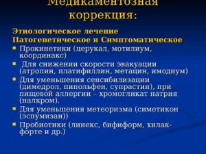 Коррекция лечения